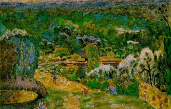 Bonnard A spring landscape, ca 1935, 67.6x103 cm, The Nation. , 