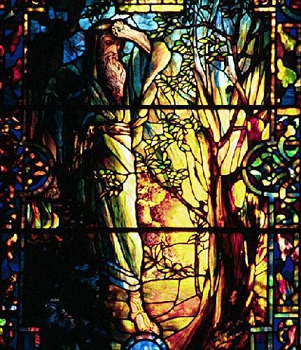 Tiffany Moses and the Burning Bush. ,  