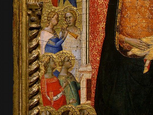 Daddi Madonna and Child with Saints and Angels, 1330s, Det(6. , 