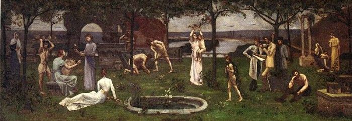 Puvis de Chavannes Pierre Inter artes et naturam.    Da 