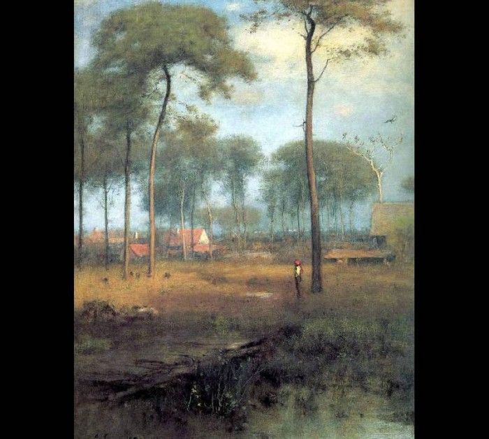 fl art003 early-morning(george inness)1892. , 