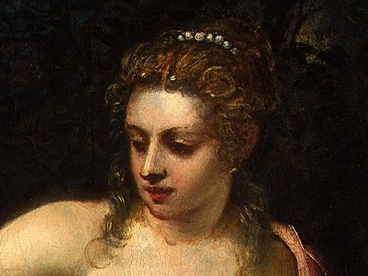 TINTORETTO SUSANNA, DETALJ 2 C.1575, NGW. , 