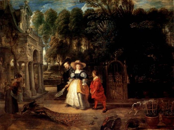 Rubens Rubens In His Garden With Helena Fourment. ,  