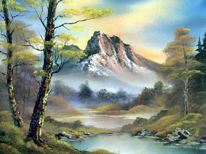 bob ross csg033 mountain splender. , 