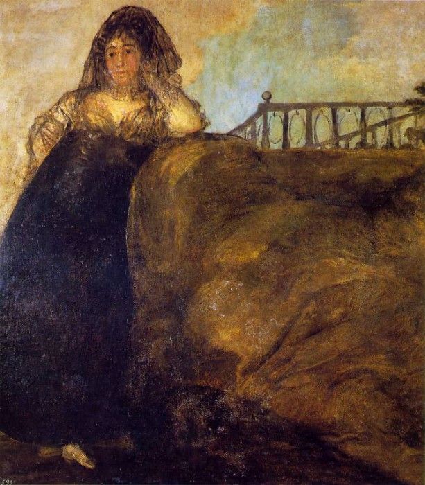 Goya Leocadia, ca 1821-23, 147x132 cm, Oil on plaster remoun.   ,  