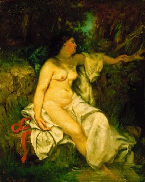 Bather Sleeping by a Brook. , 