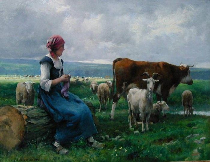Dhepardes with goat sheep and cow. , 
