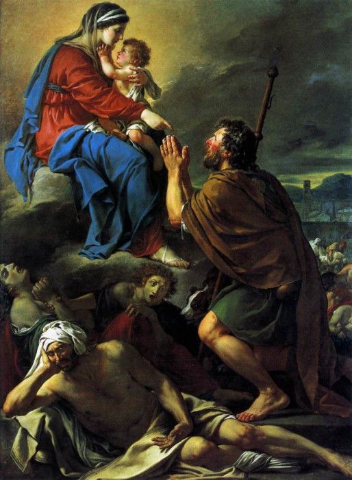 DAVID Jacques Louis St Roch Asking the Virgin Mary to Heal Victims of the Plague. �����, ���-���