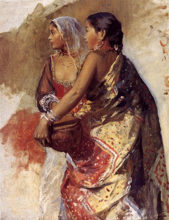 Weeks Edwin Sketch Two Nautch Girls. ,  