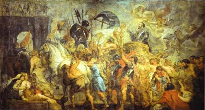 Peter Paul Rubens - The Triumph Entrance of Henry IV into Paris. ,  