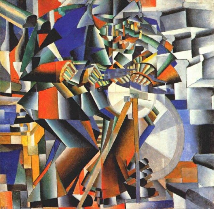 malevich the grinder (principle of flickering) 1912-13. , 