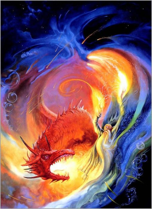 Jeff Easley Wizard And Dragon - Xxx 0816 . , 