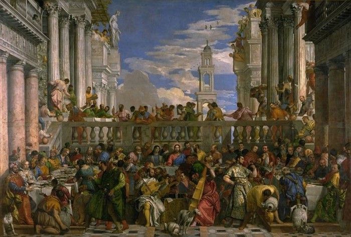 Paolo Veronese The Feast at Cana, 1562-63, 666x990 cm, Louvr. , 