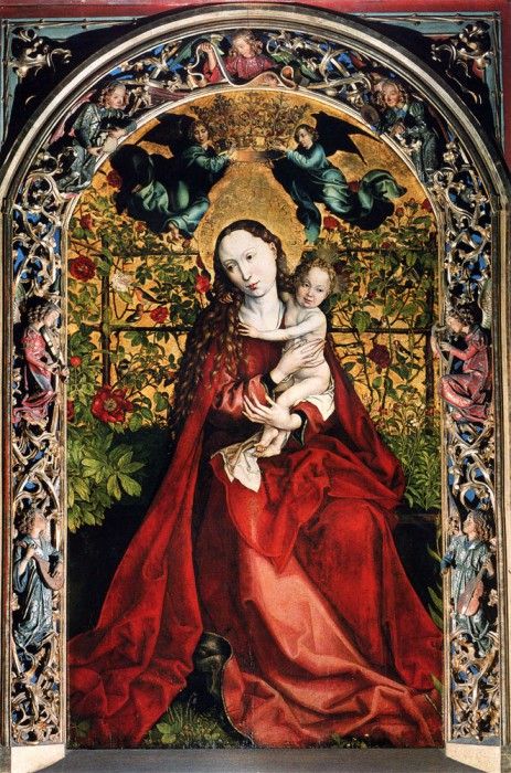 Schongauer Martin Madonna Of The Rose Bower. , 