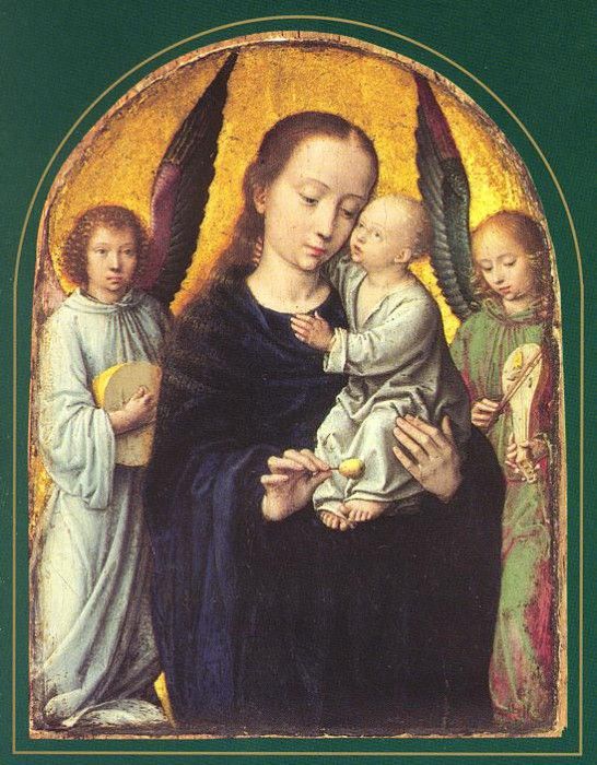 Mary and Child with two Angels Making Music WGA. , 