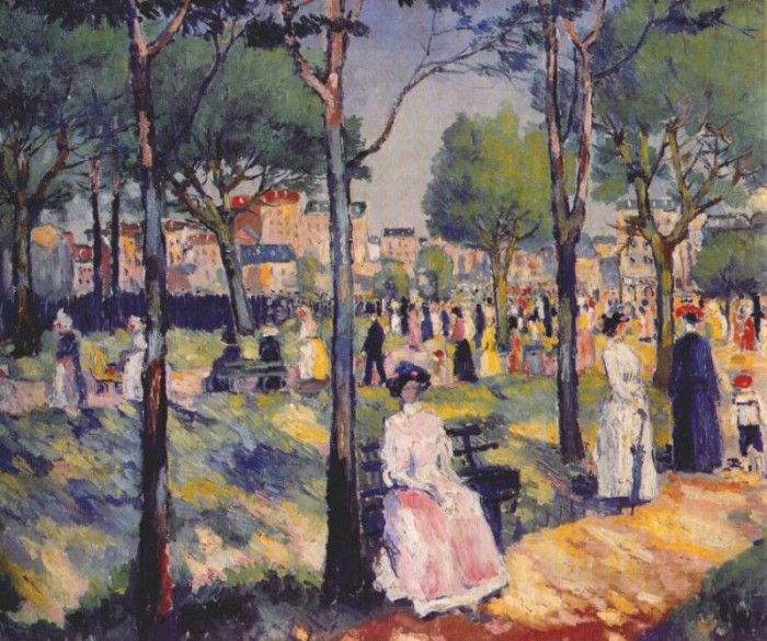 malevich on the boulevard dated-1903. , 