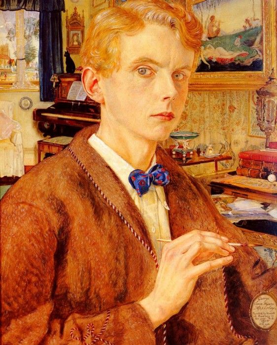 Apperley George Owen Wynne Portrait Of The Artist.  Apperley  