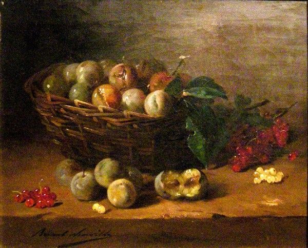 b Brunell Neuville Still life full. ,   Brunel