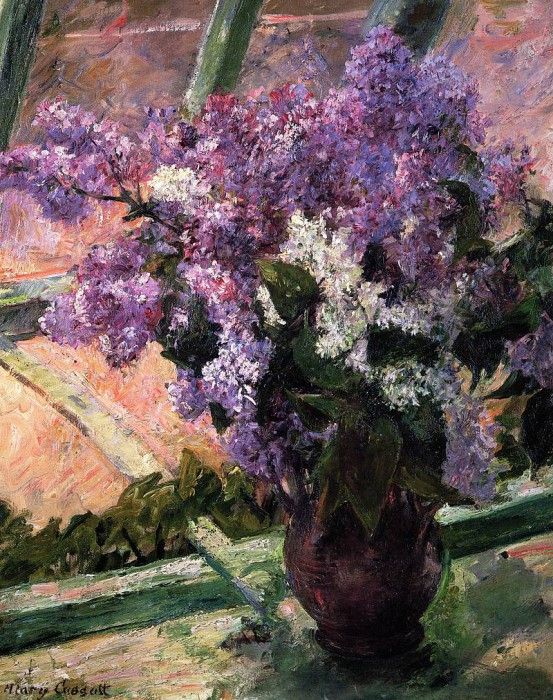 Lilacs in a Window.  