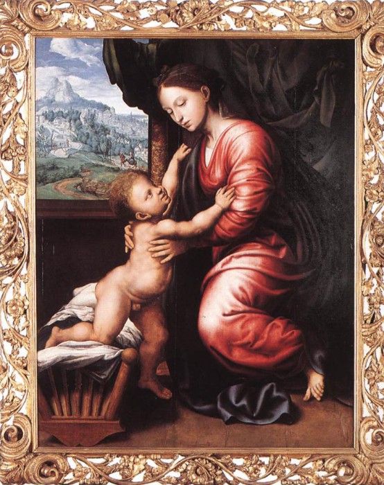 HEMESSEN Jan Sanders van Virgin And Child. Hemessen,   