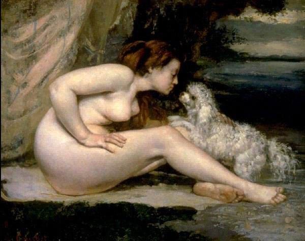 Nudo con cane (1861-62), Parigi Louvre. , 