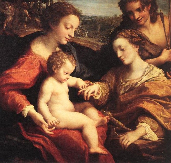 CORREGGIO The Mystic Marriage Of St Catherine 2. 