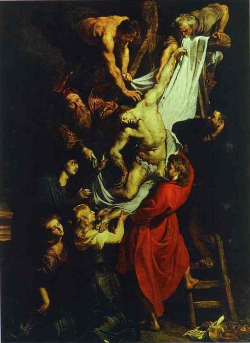 Peter Paul Rubens - The Descent from the Cross (central part of the triptych). ,  