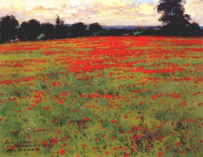 wendt red poppies c1898. 