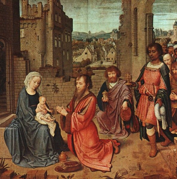 David,G. The Adoration of Kings, National Gallery, London.. , 