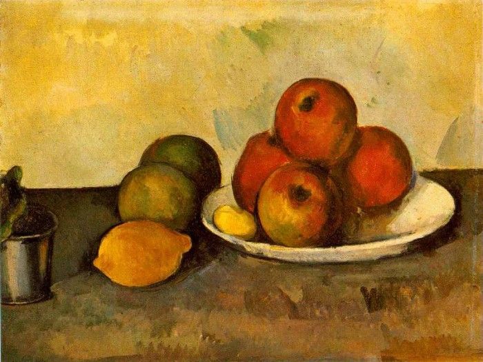 CeZANNE STILL LIFE WITH APPLES,C.1890, EREMITAGET. , 