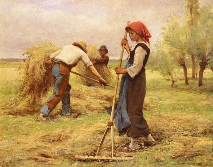 Dupre Julien La Recolte Des Foins. , 