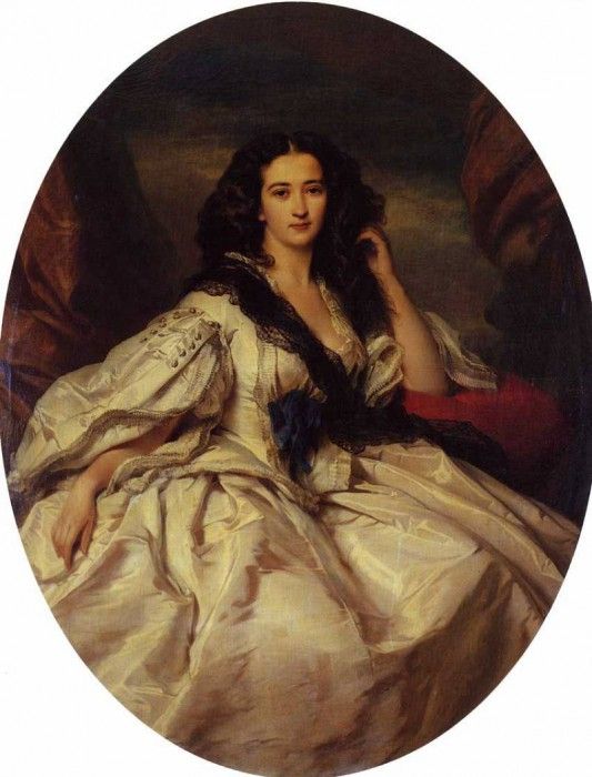 Winterhalter Franz Xavier Wienczyslawa Barczewska Madame de Jurjewicz. ,  