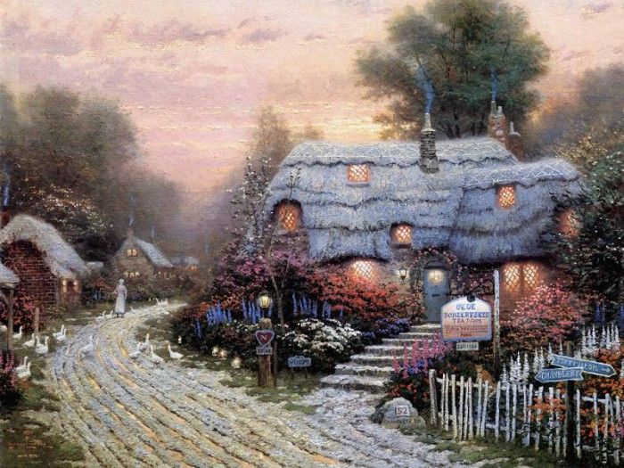 JLM-Thomas Kinkade-Olde Porterfield Tea Room.  