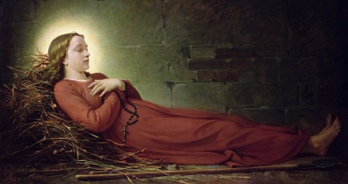   ,    [The Death of Germaine Cousin the Virgin of Pibrac]. , 