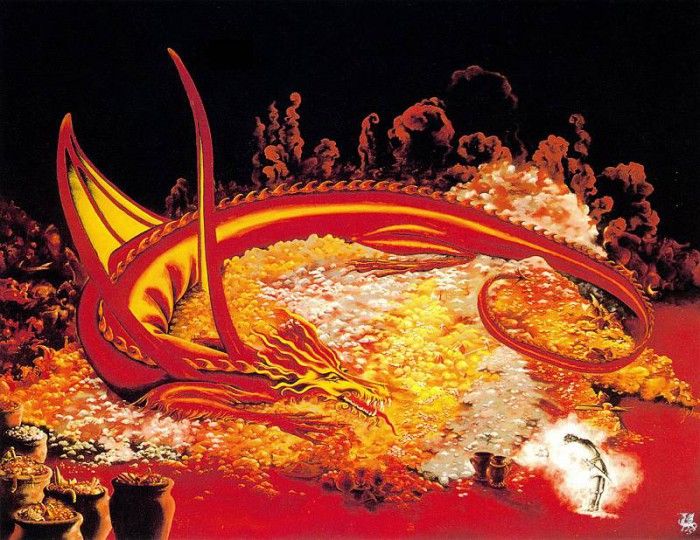 Carol Emery Phenix The Glow of Smaug (ma Tolkien08 ). ,  