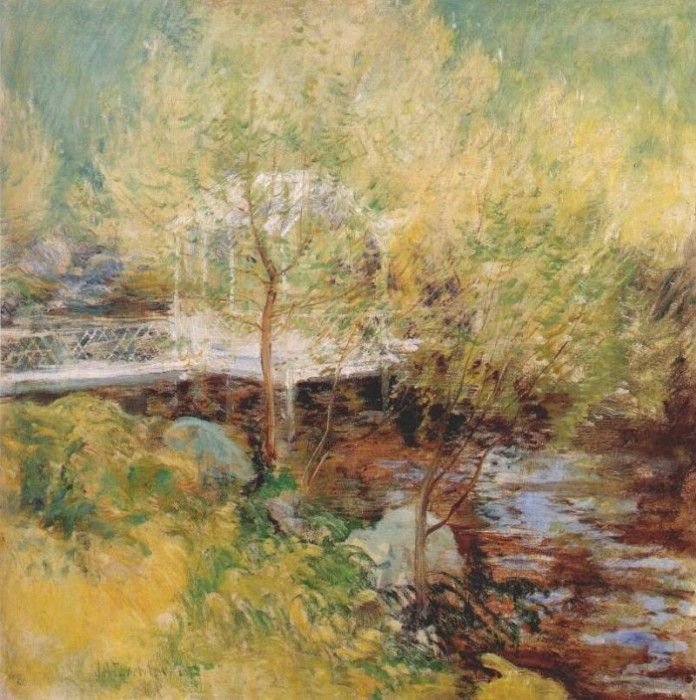 twachtman the white bridge 1895-1900. Twachtmann,  