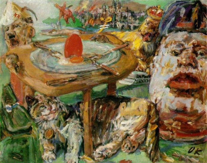 Kokoschka The red egg, 1940-41, 63 x 76 cm. , 