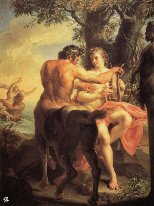 ma Batoni Education d Achille par Chiron. �����������, ������