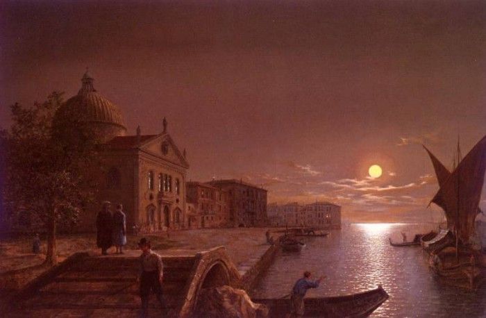 Pether Henry Moonlight In Venice. Pether, 