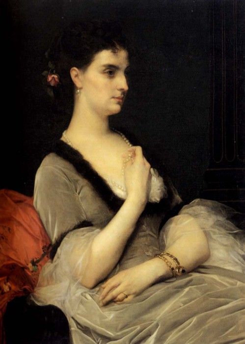 Cabanel Alexandre Portrait Of Countess E A Vorontsova Dashkova. , 