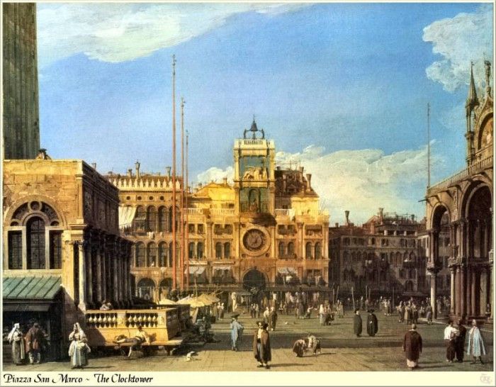 Republica SWD 006 Canaletto-Piazza San Marco-Clocktower. 