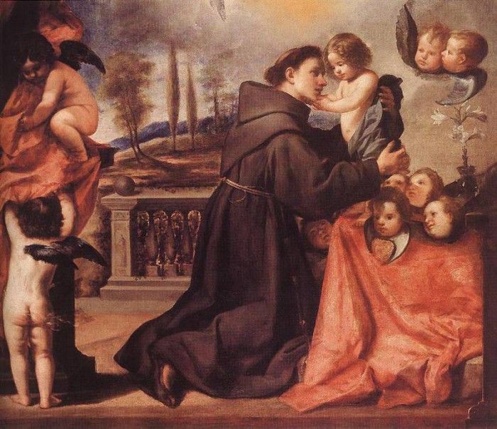 PEREDA Antonio de St Anthony Of Padau With Christ Child. ,  