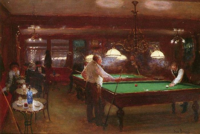 Beraud Jean LA PARTIE DE BILLARD.  