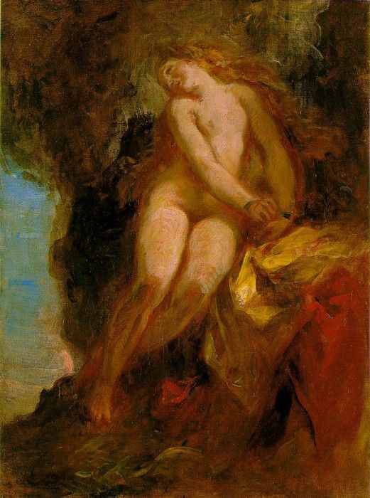 Delacroix Andromeda, ca 1852, 32.5x24.8 cm, Museum of Fine A. , 