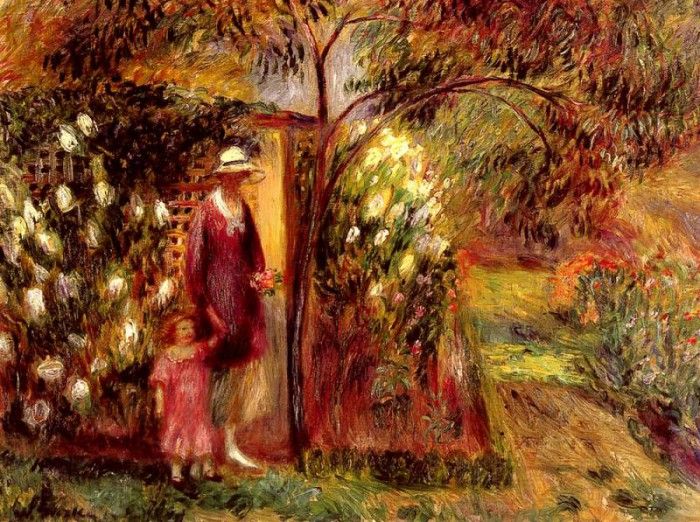 Glackens William J Two In A Garden. Glackens, 