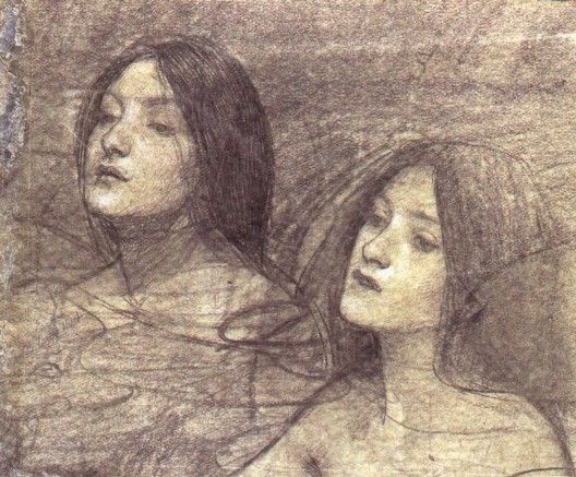 Hylas and the nymphs study JW. ,  