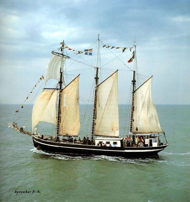 dk tall ships bel espoir II topsail schooner lyr 1944. 