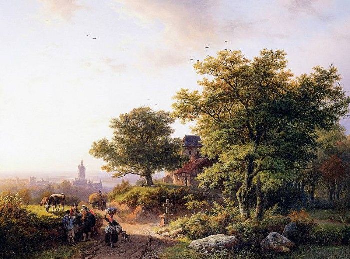 Koekkoek Barend Middelburg Kleef Sun . Koekkoek, Barend 