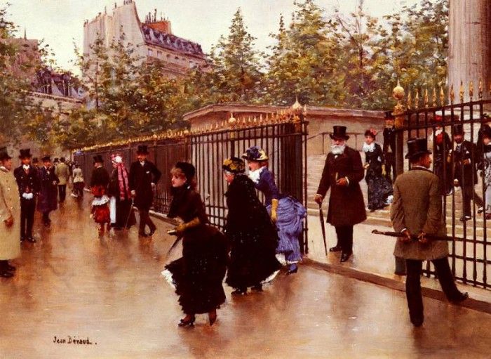 Beraud Jean Sortant De La Madeleine, Paris.  