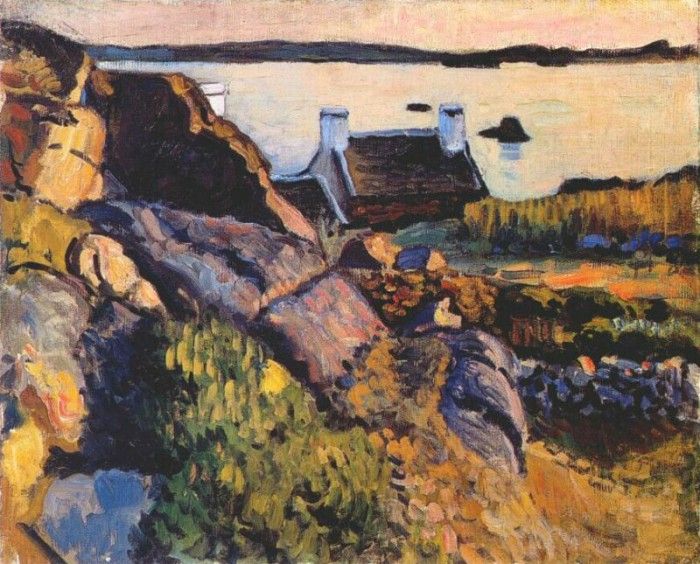 benois evening in brittany c1905-6. ,  